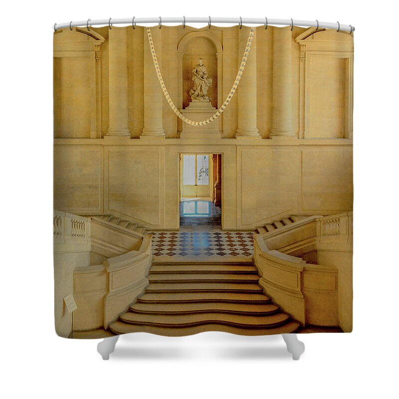 France Shower Curtain featuring the photograph Simply Elegant, Entry Hall of Versailles by Marcy Wielfaert