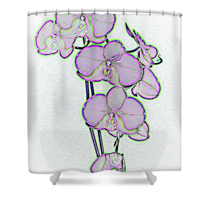 Orchid Shower Curtain featuring the photograph Simply Orchid by Roberta Byram