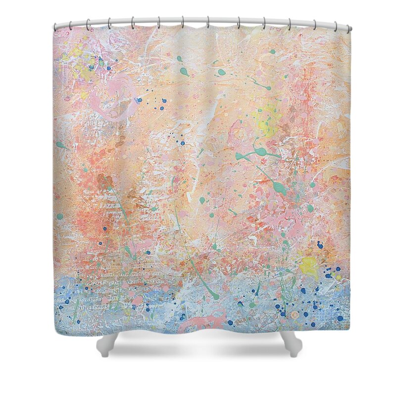 Acrylic Shower Curtain featuring the painting Singing To Myself by Brenda O'Quin
