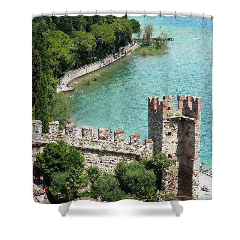 Sirmione Shower Curtain featuring the photograph Sirmione by Claudia Zahnd-Prezioso
