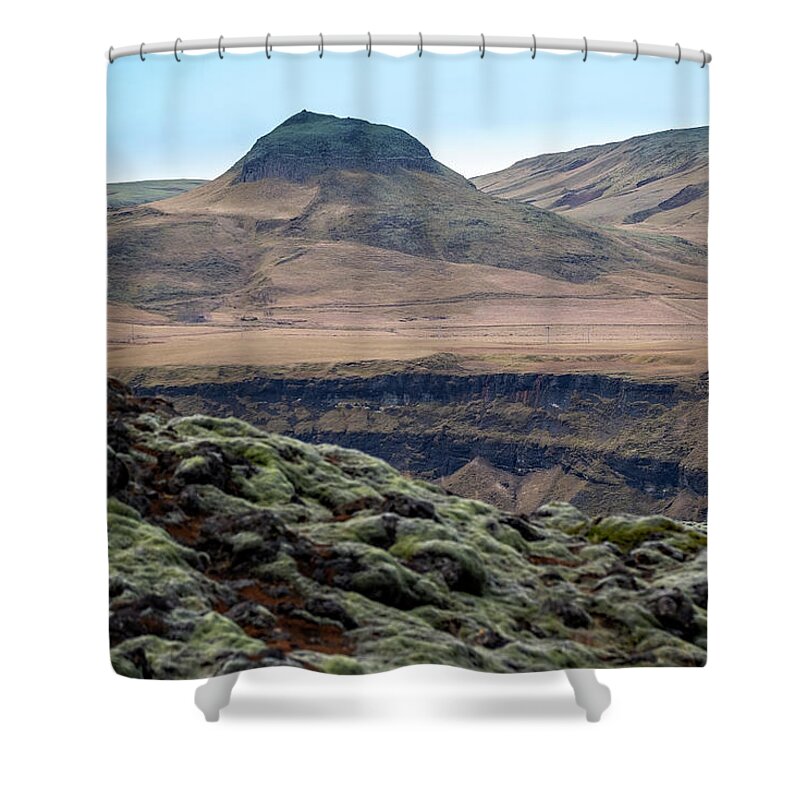 Iceland Shower Curtain featuring the photograph Skaftareldahraun Lava Field by Catherine Reading
