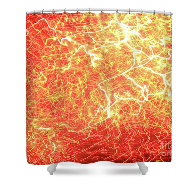 Fireworks Shower Curtain featuring the photograph Sky Fantasy #11 by Rosanne Licciardi