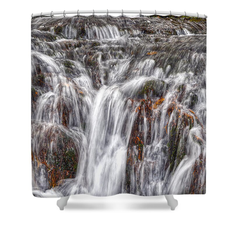 Waterfalls Shower Curtain featuring the photograph Small Waterfalls 3 by Phil Perkins