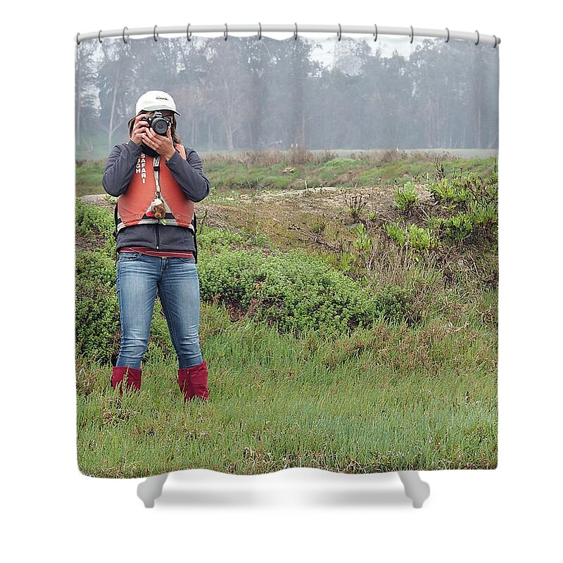 Camera Shower Curtain featuring the photograph Smile, You Are on Camera by James C Richardson