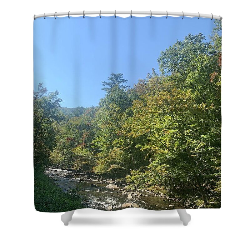 Photography Shower Curtain featuring the photograph Smokey Mountain Nature by Lisa White