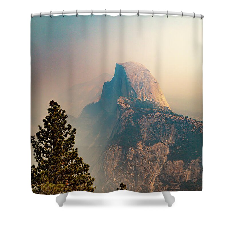 Half Dome Shower Curtain featuring the photograph Smoky View by Cindy Robinson