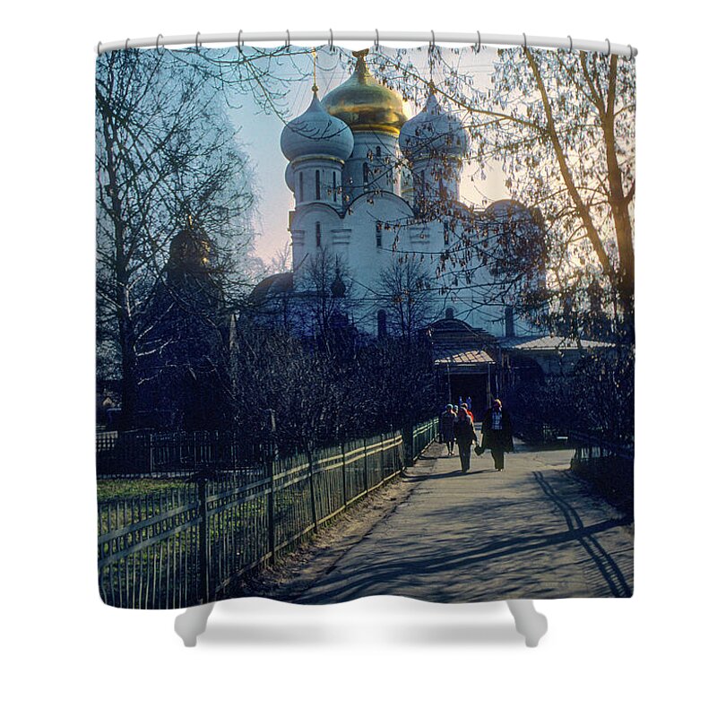Smolensky Cathedral Shower Curtain featuring the photograph Smolensky Cathedral by Bob Phillips