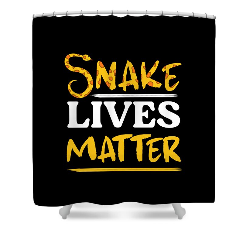 Gift Shower Curtain featuring the digital art Snake Reptile Cobra Animal Pet Snanke Lover Gift by Thomas Larch