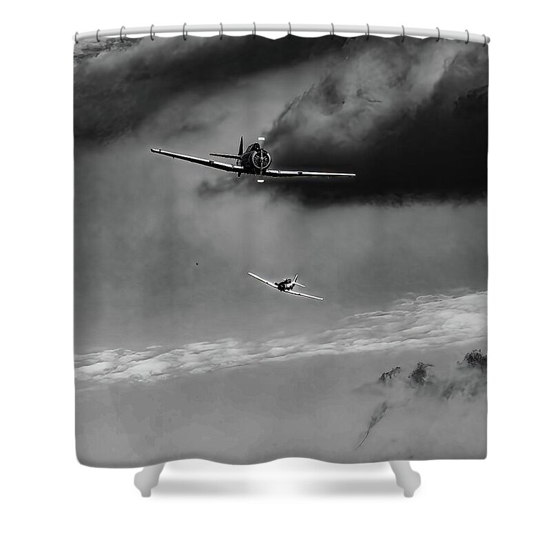 Snj-4 Shower Curtain featuring the photograph Snj-4 Bw by Flees Photos