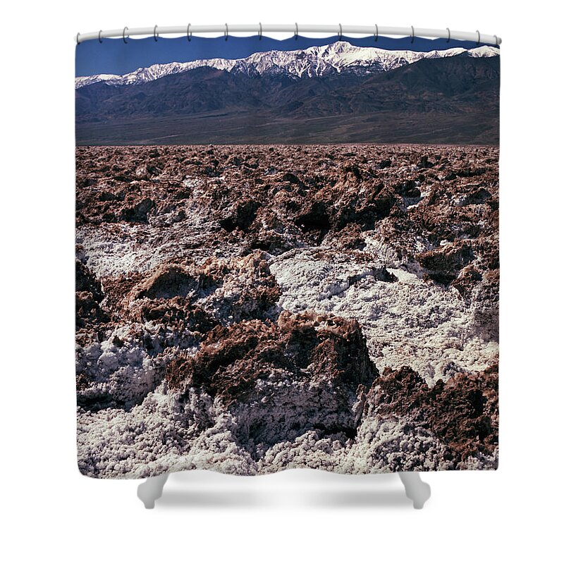 Tom Daniel Shower Curtain featuring the photograph Snow and Salt by Tom Daniel