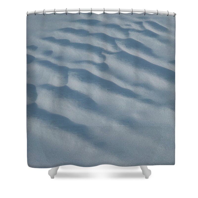 Texture Shower Curtain featuring the photograph Snowdrift Texture by Karen Rispin