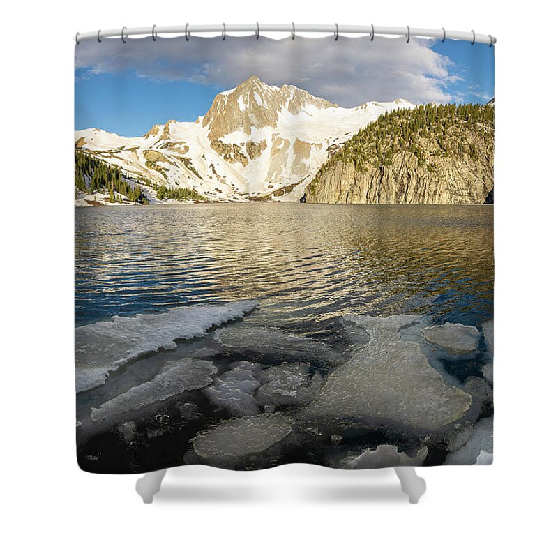 Snowmass Mountain Shower Curtain featuring the photograph Snowmass Morning by Aaron Spong