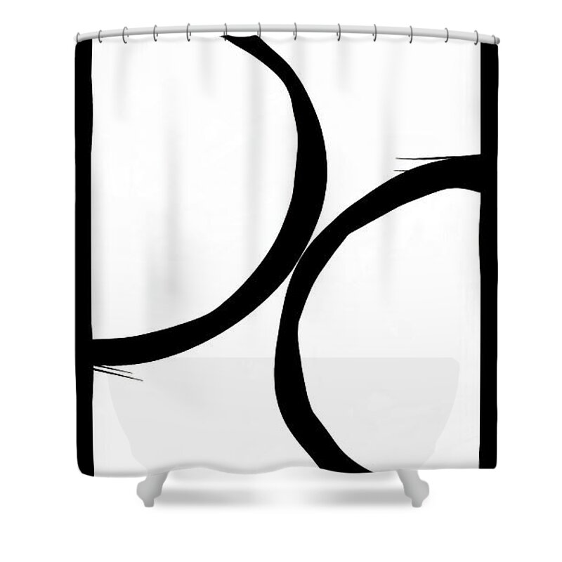 Digital Arts Shower Curtain featuring the painting So Close But Still So Far Away by Jon Woodhams