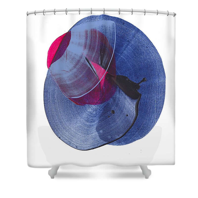 Abstract Shower Curtain featuring the painting SoCal 09 by Claire Desjardins