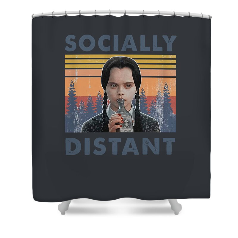 Wednesday Addams Socially Distant | Sticker