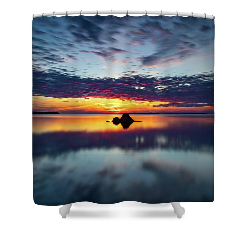 Long Exposure Shower Curtain featuring the photograph Soft Blue by William Bretton