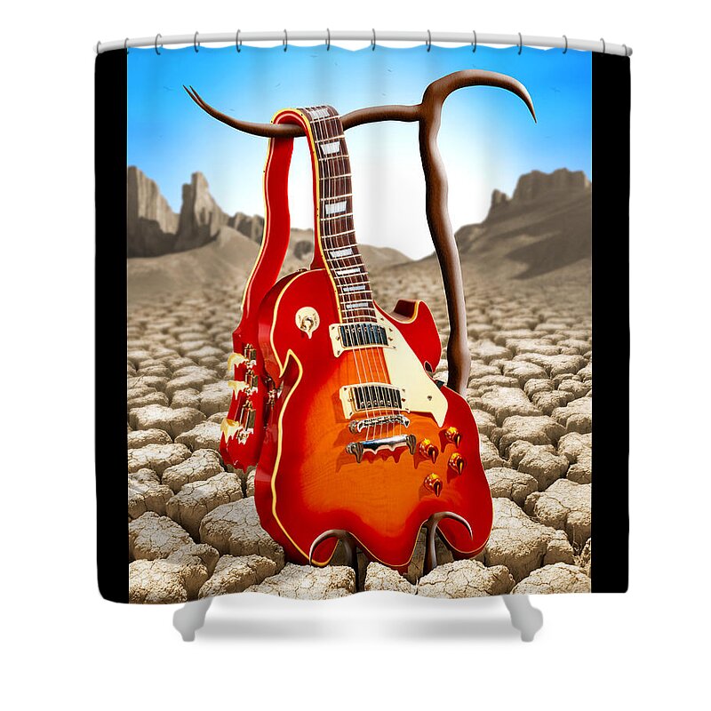 Rock And Roll Shower Curtain featuring the photograph Soft Guitar by Mike McGlothlen