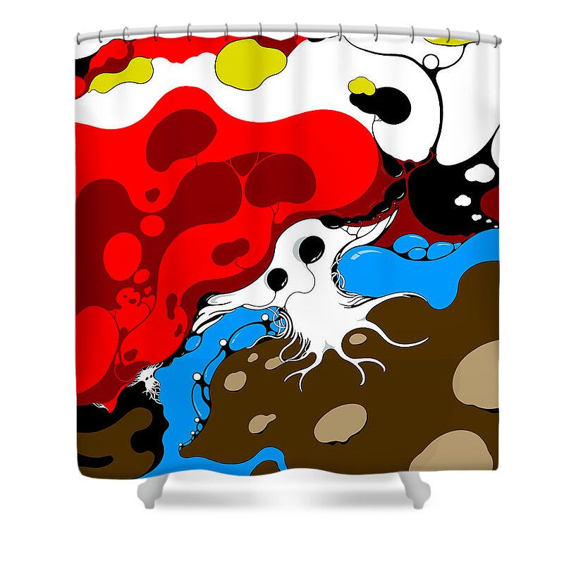 Mushrooms Shower Curtain featuring the digital art Solace in Wonderland by Craig Tilley