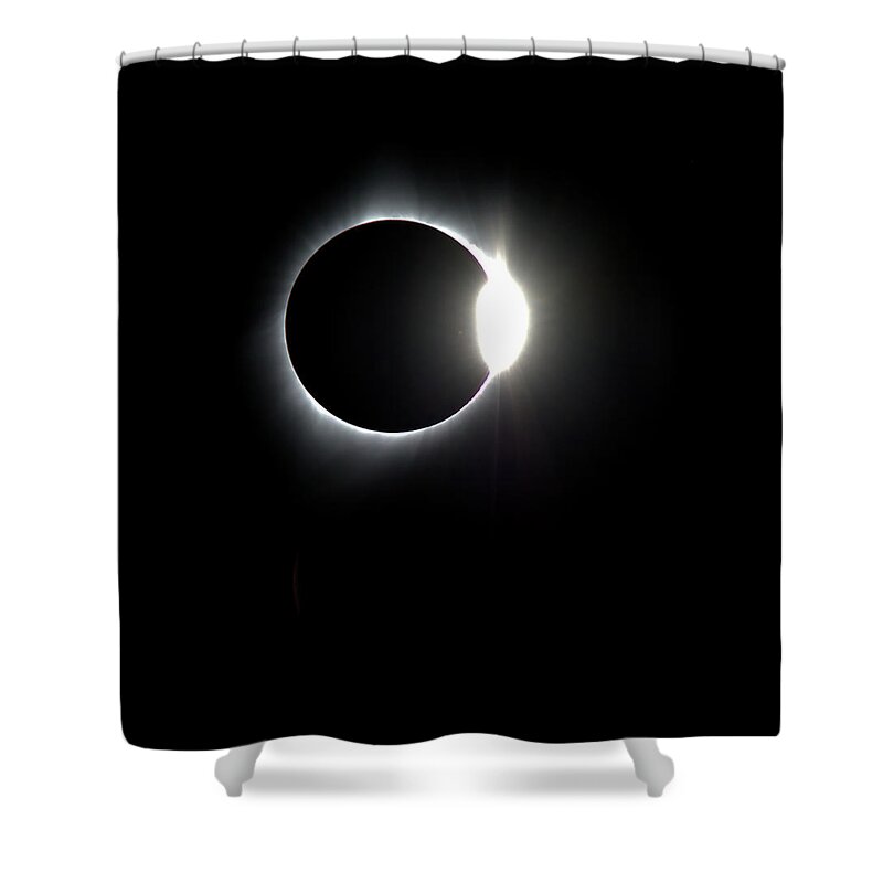 Solar Eclipse Shower Curtain featuring the photograph Solar Eclipse by Bob Falcone