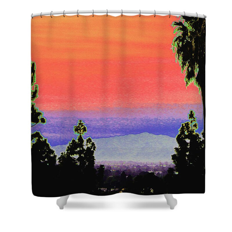 Sunset Shower Curtain featuring the photograph Solar Sunset by Andrew Lawrence