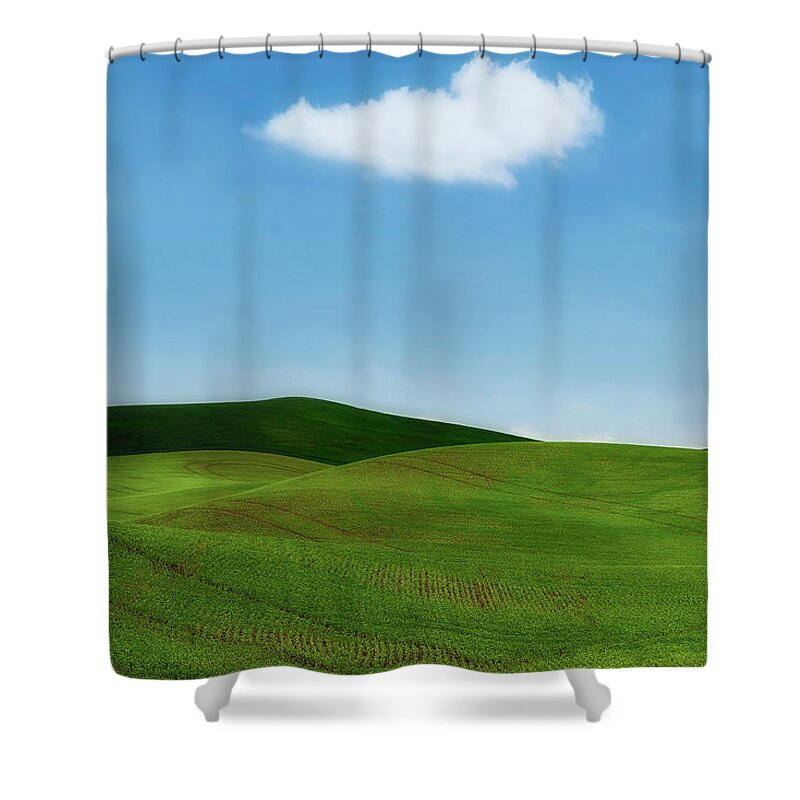 Palouse Shower Curtain featuring the photograph Solo Traveler by Ryan Manuel
