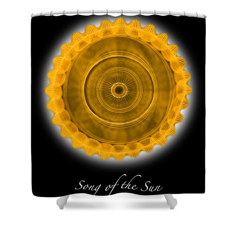 Cymatics Shower Curtain featuring the photograph Song of the Sun #3 by CymaScope