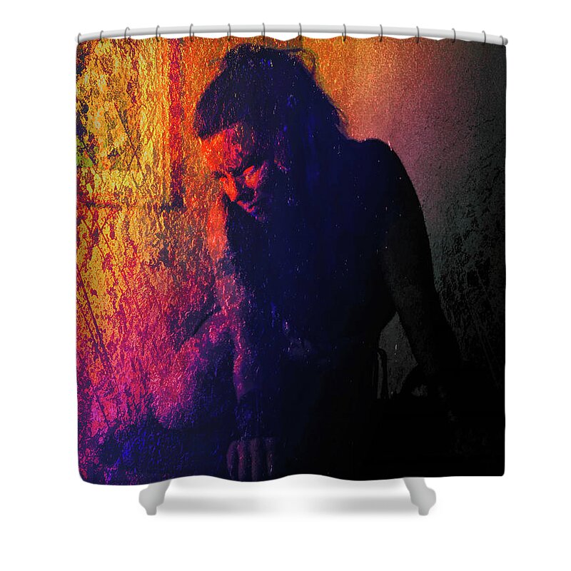 Dark Shower Curtain featuring the digital art Soul Seduction by Recreating Creation