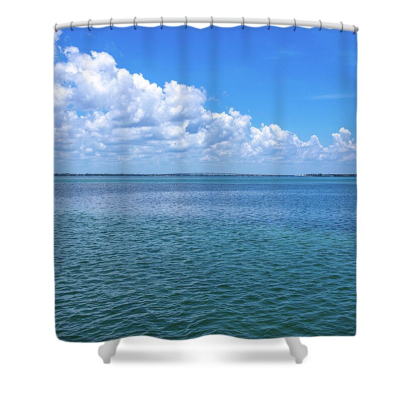 Hutchinson Island Shower Curtain featuring the photograph South Hutchinson Island Waterway by Blair Damson