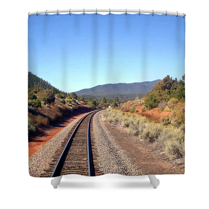 Amtrak Shower Curtain featuring the photograph Southwest Chief0658 by Carolyn Stagger Cokley