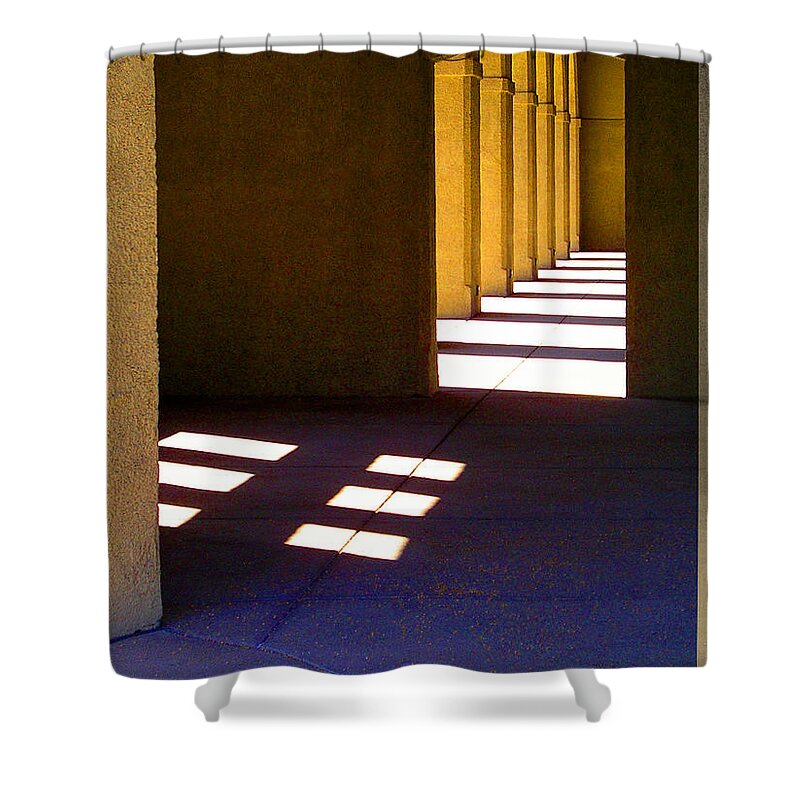 Architecture Shower Curtain featuring the photograph Spanish Arches Light Shadow by Patrick Malon