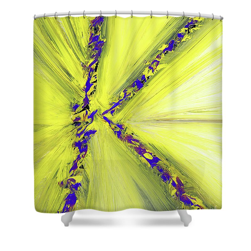 Kobe Shower Curtain featuring the painting Special K #012620 by Glenn McNary