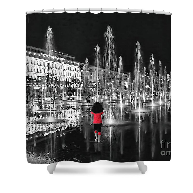 Nice Shower Curtain featuring the photograph Splash of Color by Tom Watkins PVminer pixs