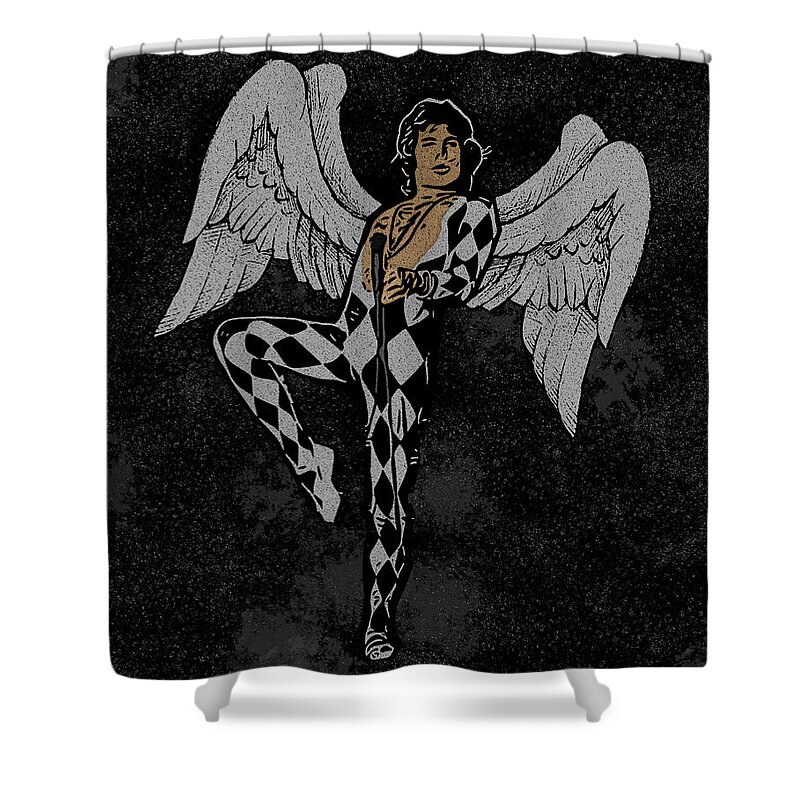 Spread Your Wings Shower Curtain featuring the digital art Spread Your Wings and Fly Away by Christina Rick
