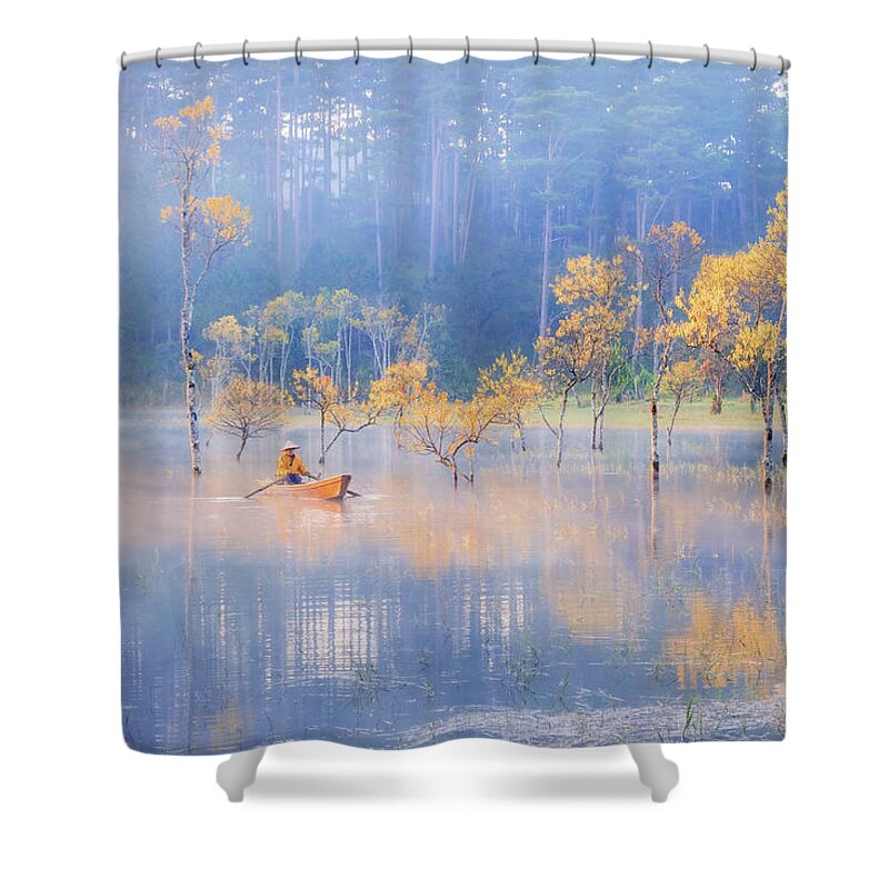 Awesome Shower Curtain featuring the photograph Spring Coming by Khanh Bui Phu