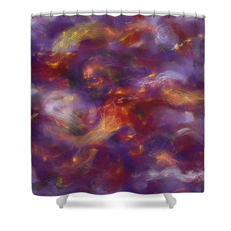 Expressionism Shower Curtain featuring the digital art Spring Forth by Gary Nicholson