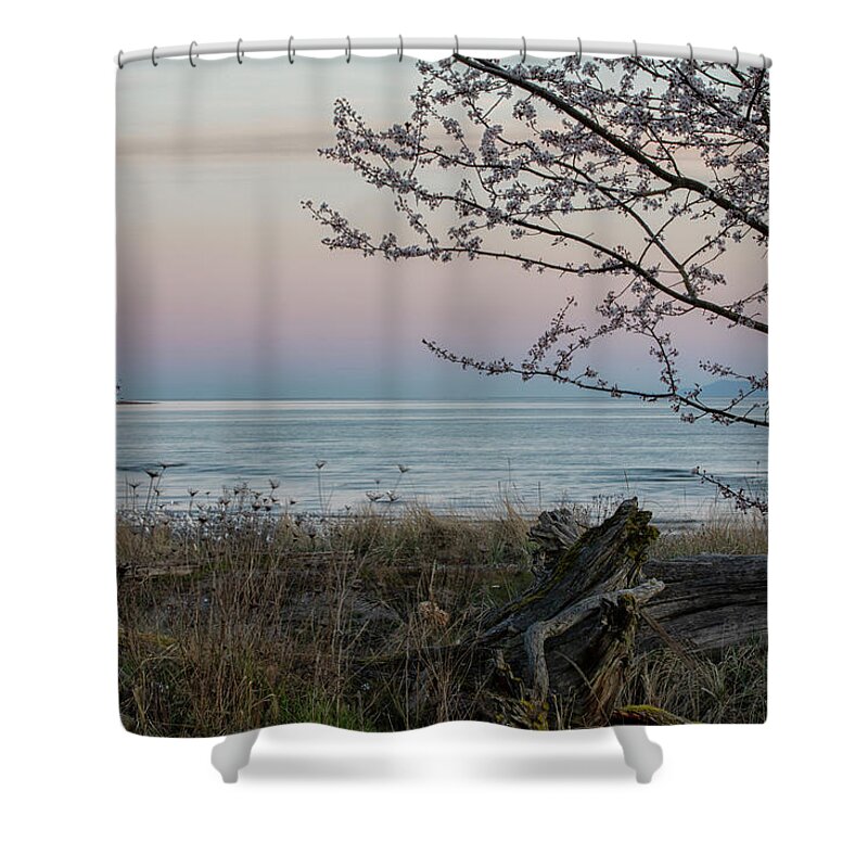 Spring Shower Curtain featuring the photograph Spring Morning in Parksville by Randy Hall