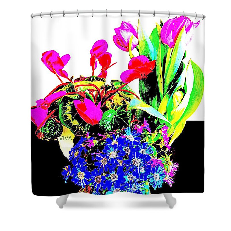 Spring Song Shower Curtain featuring the photograph Spring Song by VIVA Anderson
