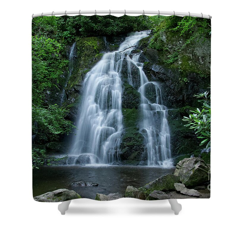 Spruce Flats Falls Shower Curtain featuring the photograph Spruce Flats Falls 22 by Phil Perkins