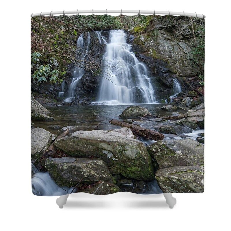 Tennessee Shower Curtain featuring the photograph Spruce Flats Falls 34 by Phil Perkins