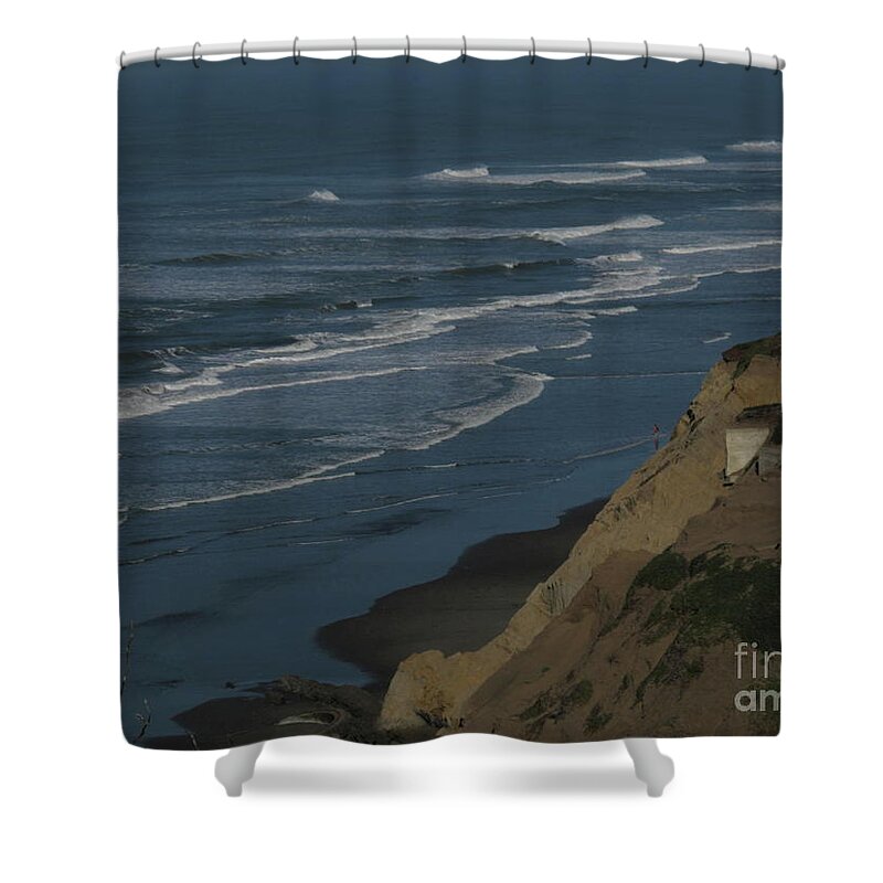 Pacific Coast Shower Curtain featuring the photograph SSFCoast by Mary Kobet