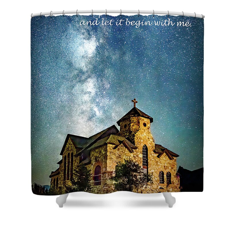2021 Shower Curtain featuring the photograph St Catherine's Chapel by Tim Kathka