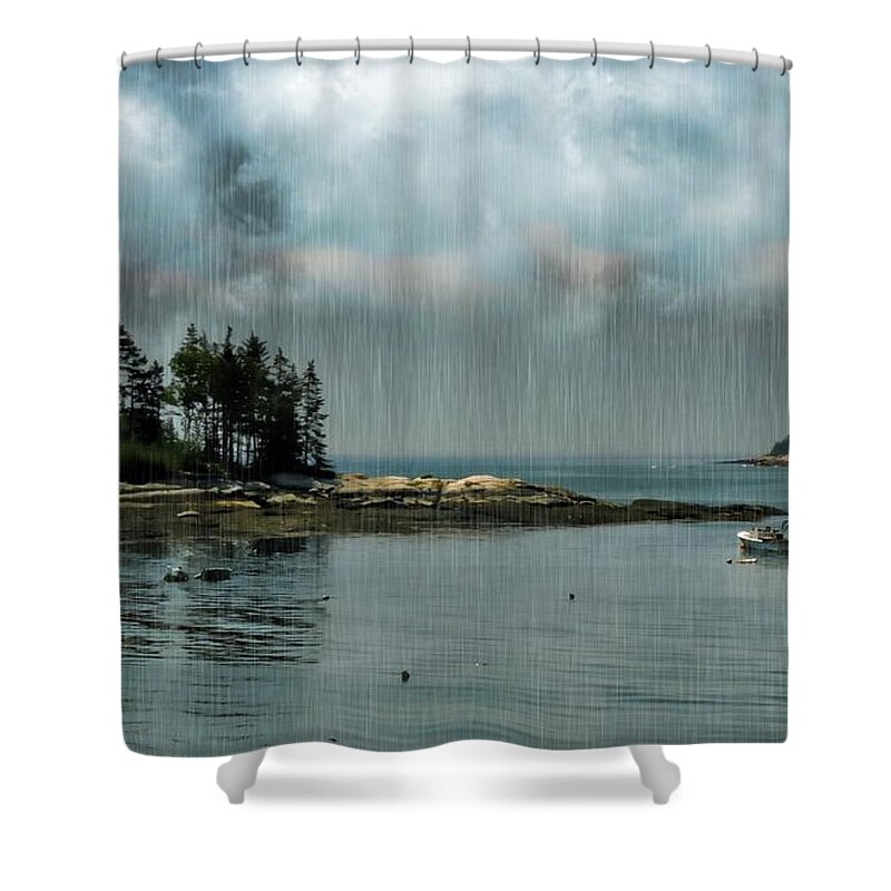 Boating Shower Curtain featuring the photograph St. George, Maine by Marcia Lee Jones
