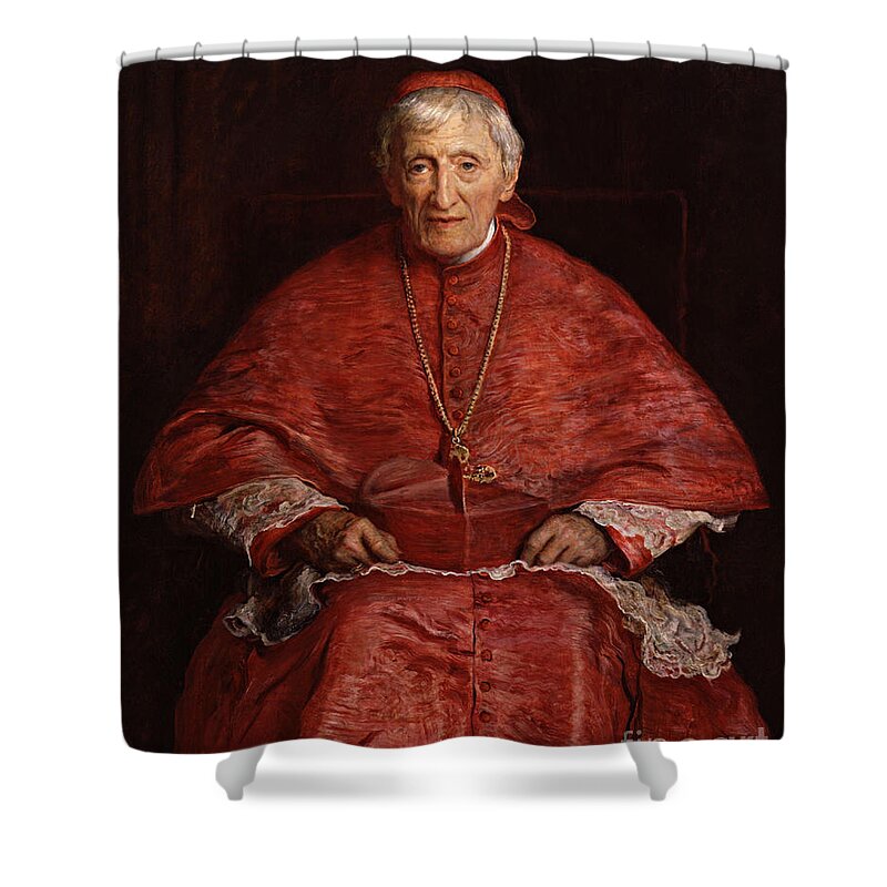 St. John Henry Newman Shower Curtain featuring the painting St. John Henry Newman - CZSJH by Sir John Everett Millais