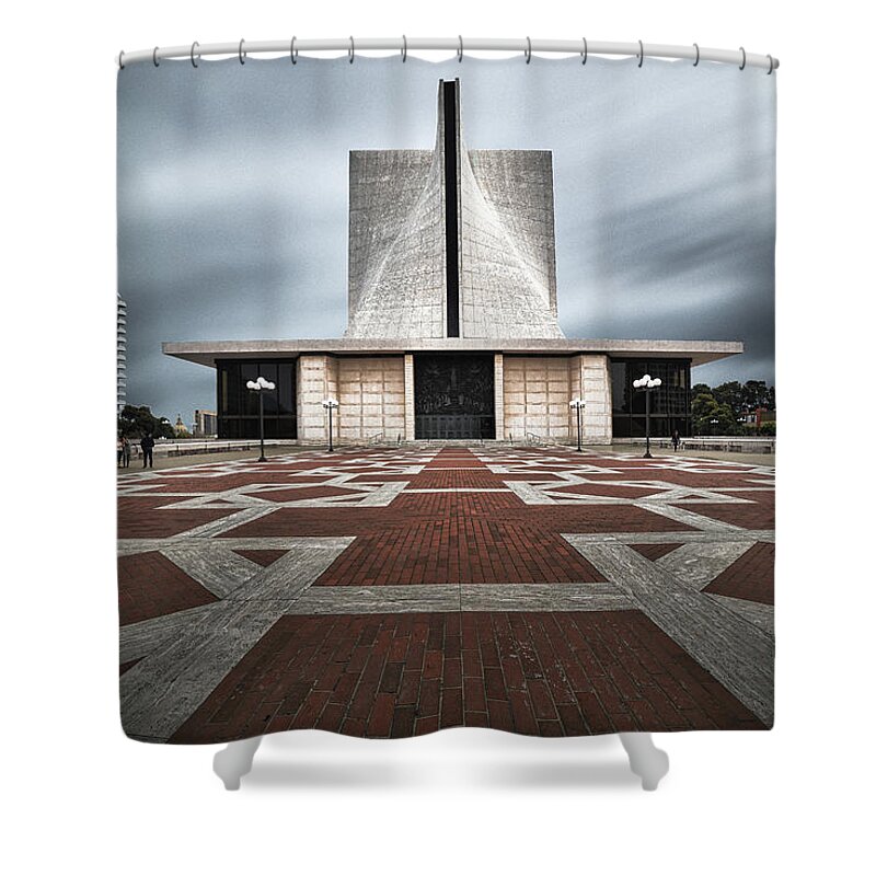 St. Mary's Shower Curtain featuring the photograph St. Mary's Cathedral by Laura Macky