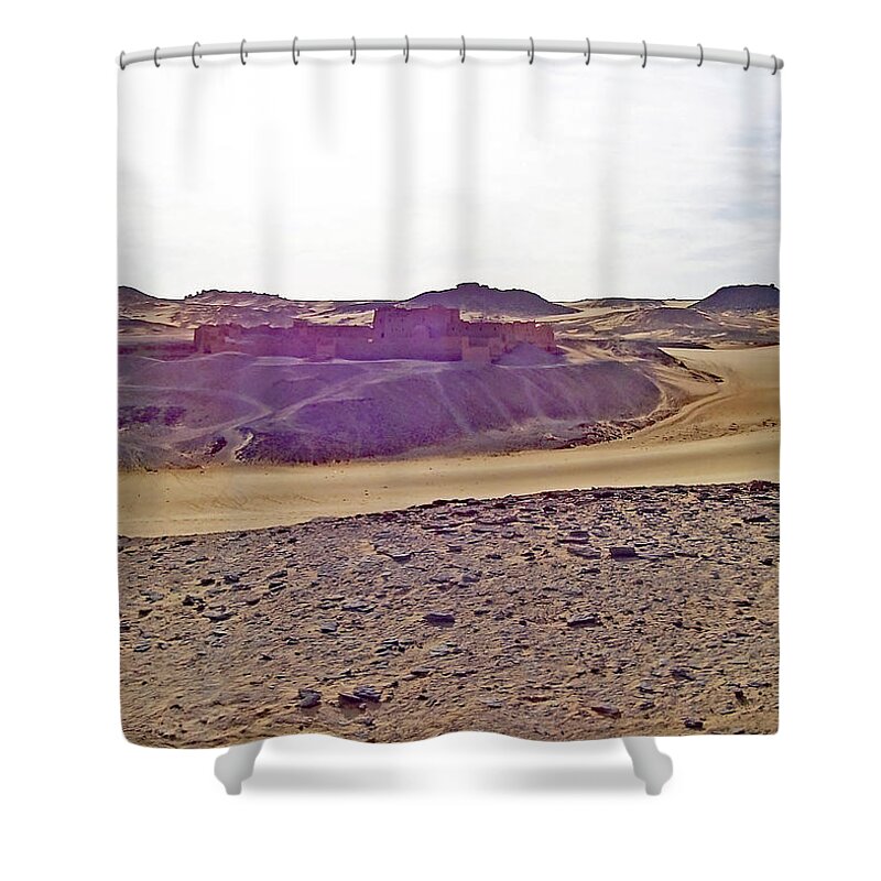 St. Simeon Shower Curtain featuring the photograph St. Simeon by Debbie Oppermann