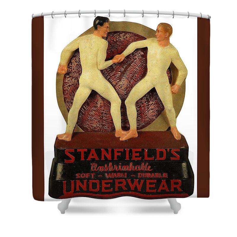Stanfield's Unshrinkable Soft Warm Durable Underwear Men Wrestling in Full  Length Pajamas MGS178 Shower Curtain by Cody Cookston - Pixels