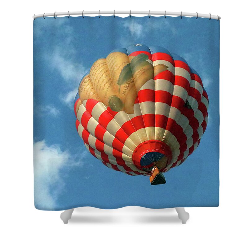 Balloon Shower Curtain featuring the photograph Stars and Stripes6200 by Carolyn Stagger Cokley