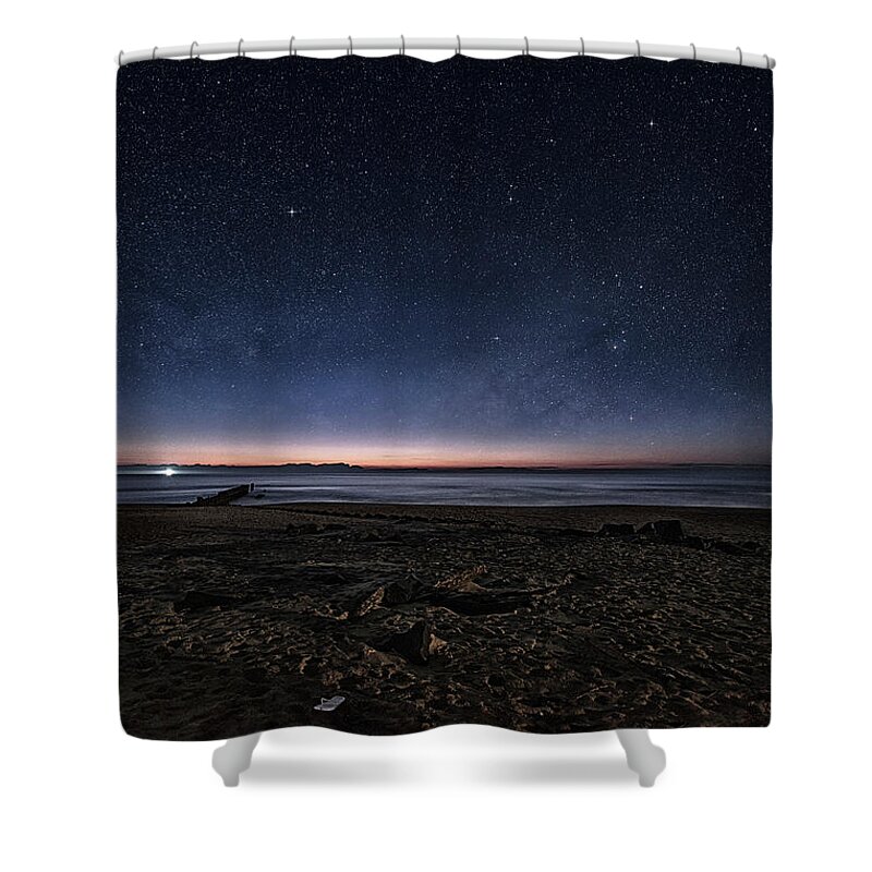 North Carolina Shower Curtain featuring the photograph Stars Of The Beach 01 by Robert Fawcett