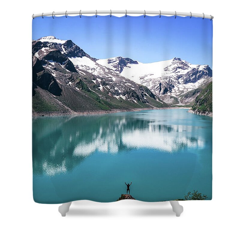 Adventure Shower Curtain featuring the photograph Reaching the dream by Vaclav Sonnek