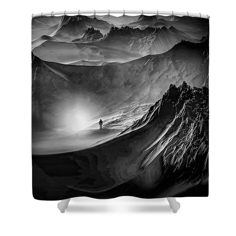 Fine Art Shower Curtain featuring the photograph Stealing The Moon by Sofie Conte